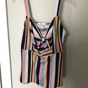 Ricki’s top - striped with bow. Never worn